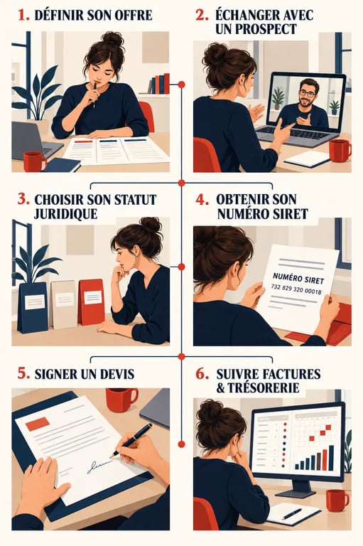Étapes clés pour comprendre comment devenir freelance en France