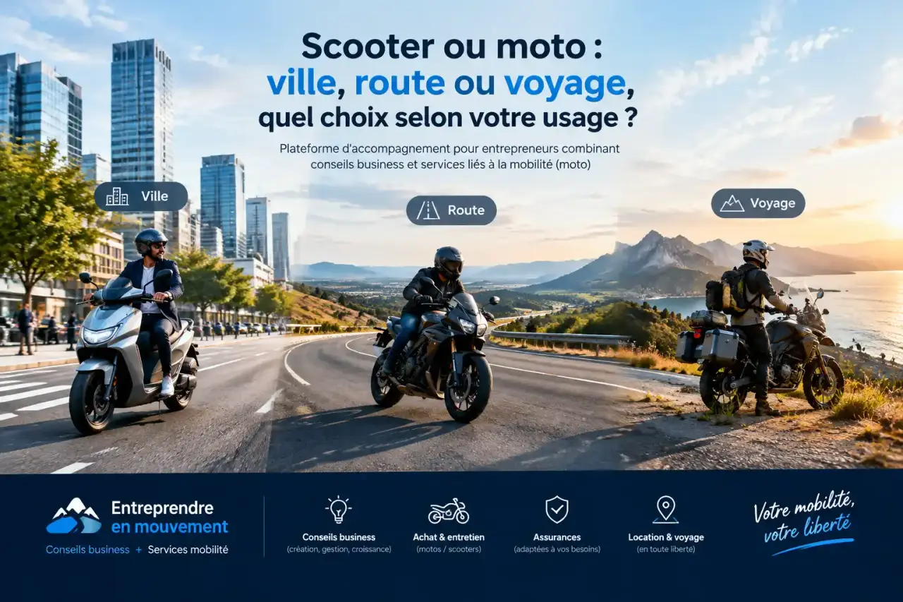 Scooter ou moto : ville, route ou voyage, quel choix selon votre usage ?