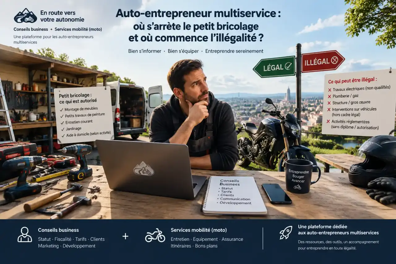 Auto-entrepreneur multiservice : où s’arrête le petit bricolage et où commence l’illégalité ?