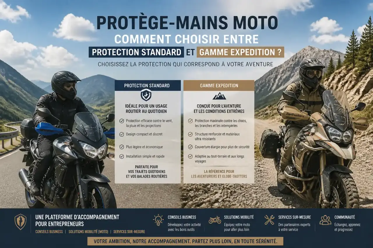 Protège-mains moto : comment choisir entre protection standard et gamme Expedition ?